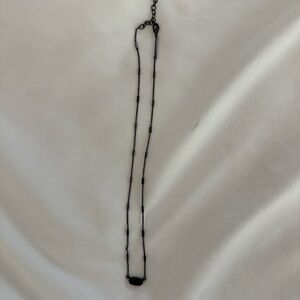 Kendra Scott Black Pendant Necklace